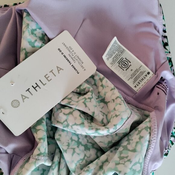 Athleta Plunge Tankini Flora Print Size Medium D Cups - Picture 3 of 4